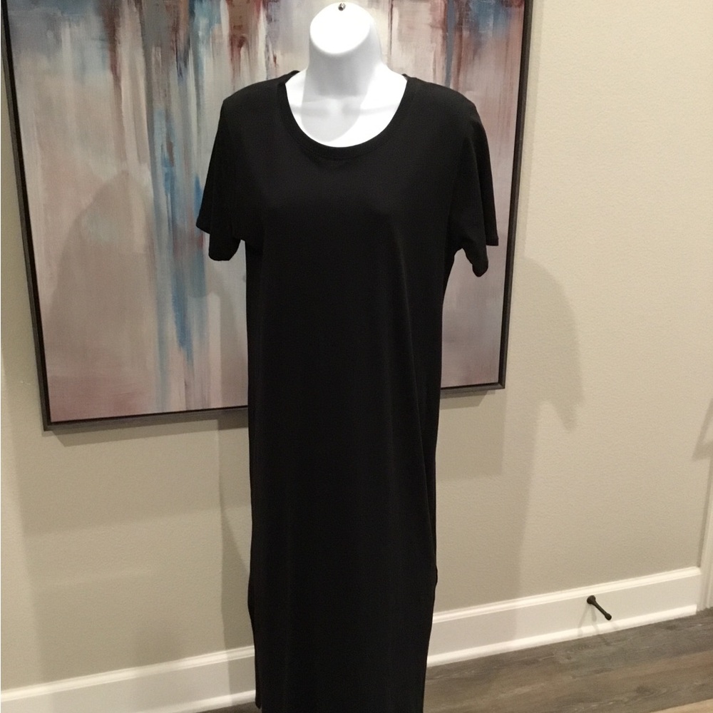 J. Crew Black Women's Tee Shirt Dress Sz S